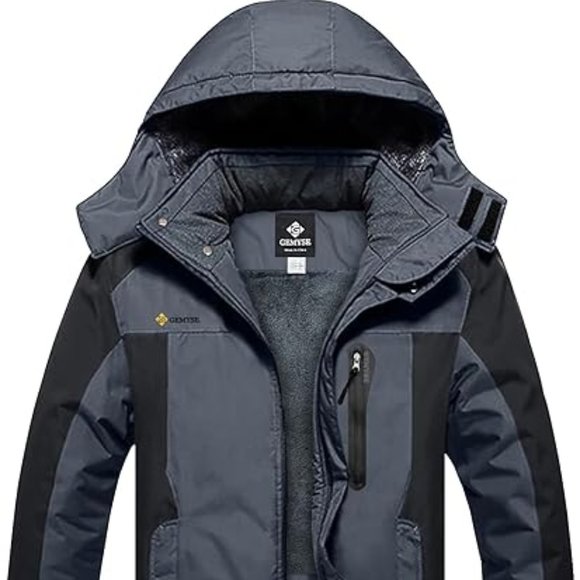 Gemyse Other - Gemyse Men's Blue Black Snowboard Winter Snow Ski Jacket Coat Size XL NWT